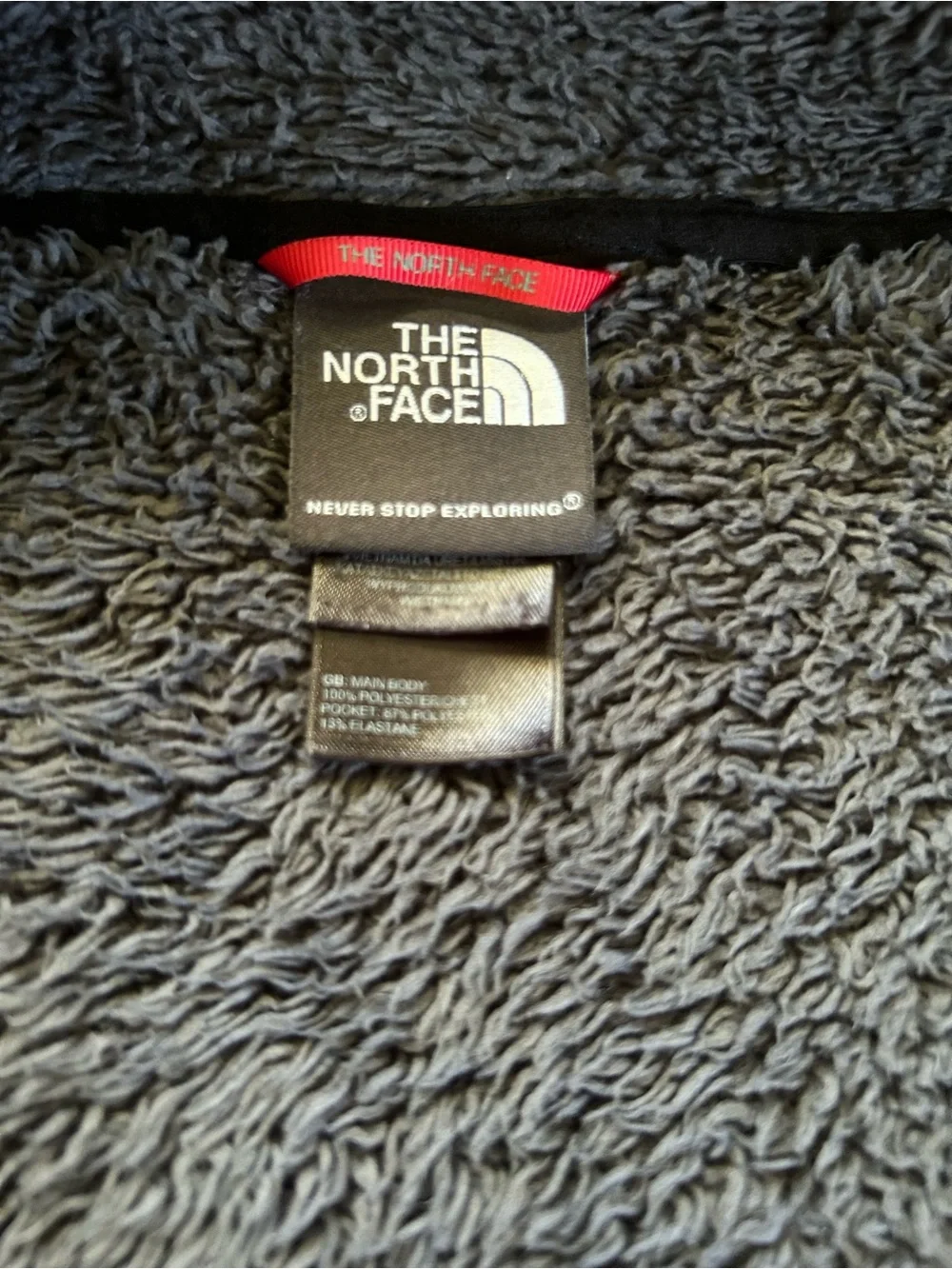 The North Face Jacket Men's XL Black Fleece Sherpa Lined Full Zip. A Few Spots